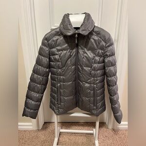 Kenneth Cole Reaction Women’s Size Medium Silver Down Puffer Coat Puffy Jacket